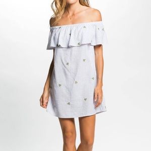 PPLA Clothing cactus off-the-shoulder dress